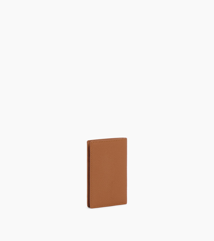 Le Tanneur Charles petit porte-cartes cuir grainé marron