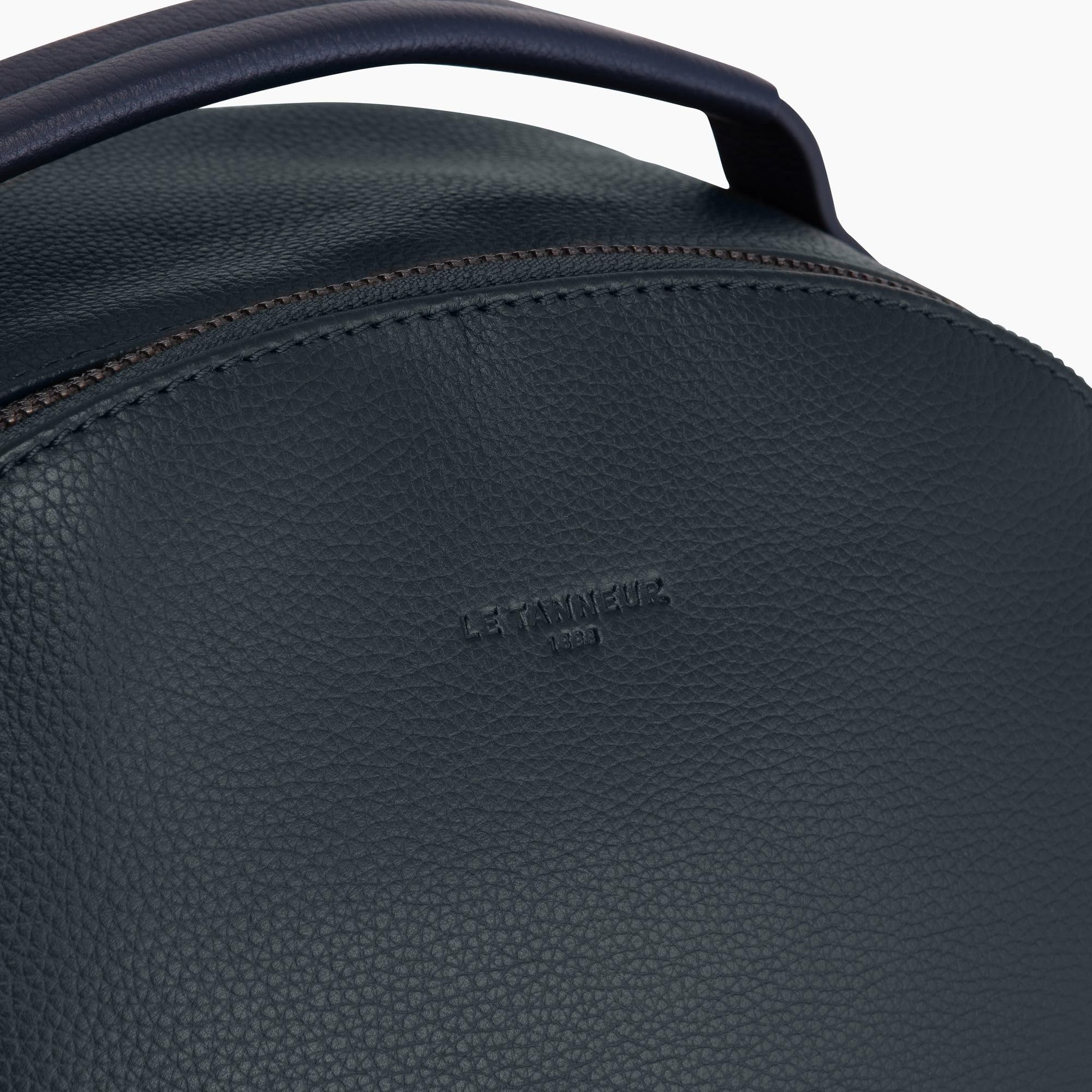 Le Tanneur Charles Sac à dos ordinateur 15 pouces cuir noir