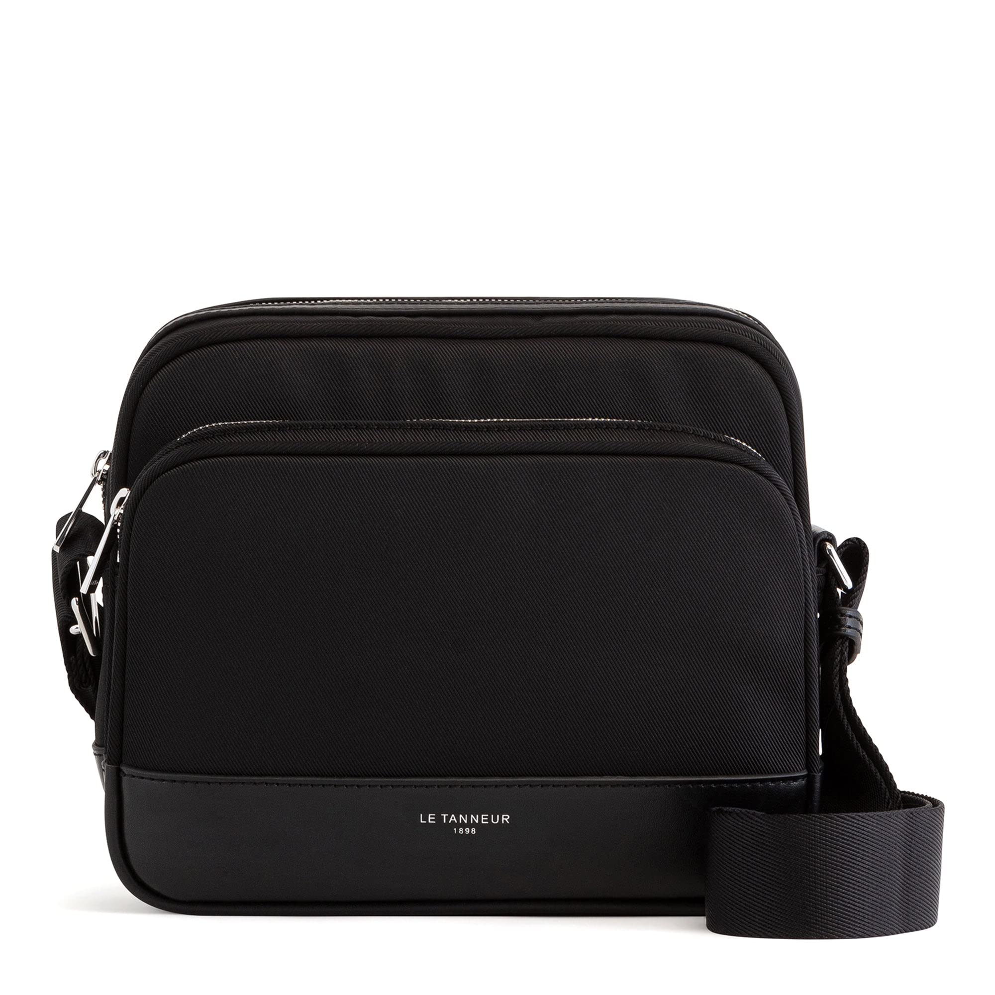 Le Tanneur Gaspard sac bandoulière toile large cuir