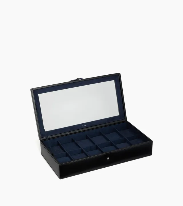 Le Tanneur Leather Goods coffret 12 montres cuir recyclé Noir