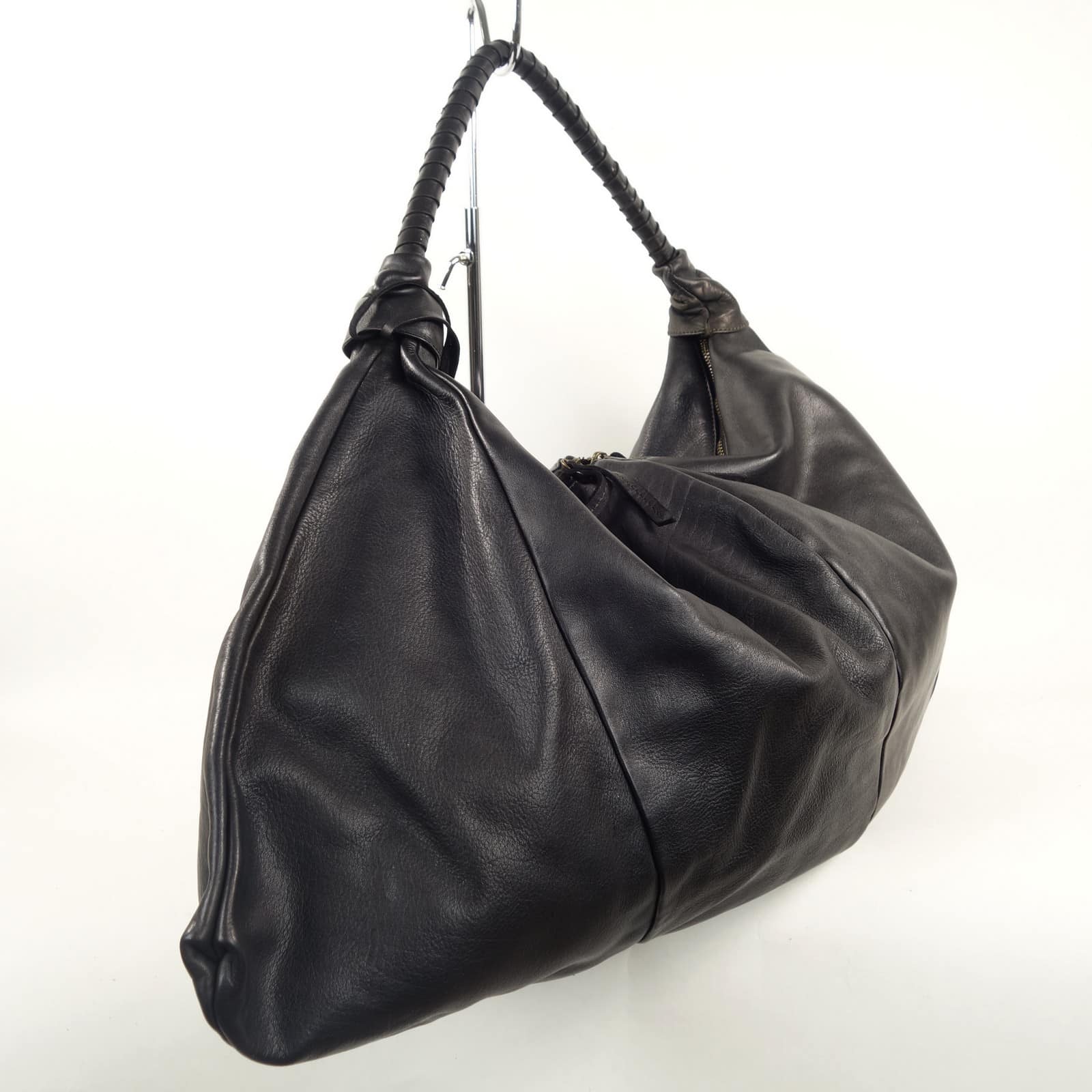 Collection Esprit Cuir Nadia grand sac cuir noir