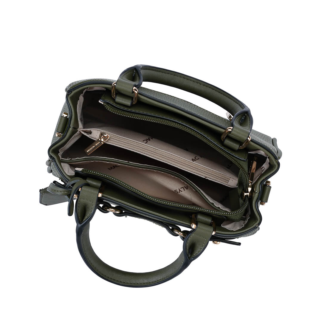 MAC ALYSTER ARTY Mini Sac Bandoulière Kaki Suédine