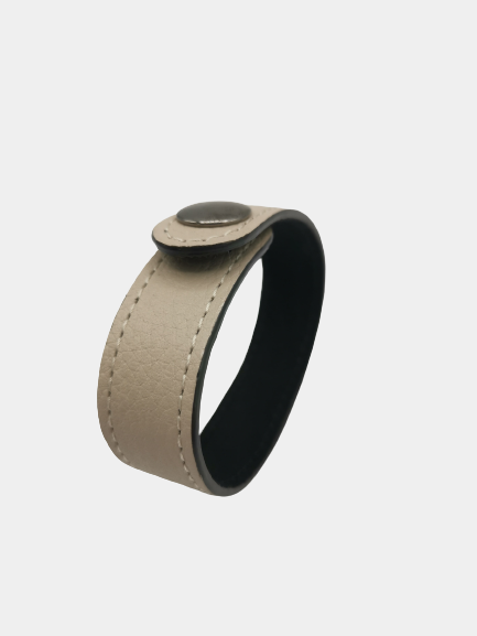 Nodie's Lily Sam bracelet cuir femme crème grainé 19cm