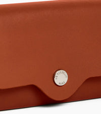 Le Tanneur porte-monnaie cuir lisse bouton pression rivets