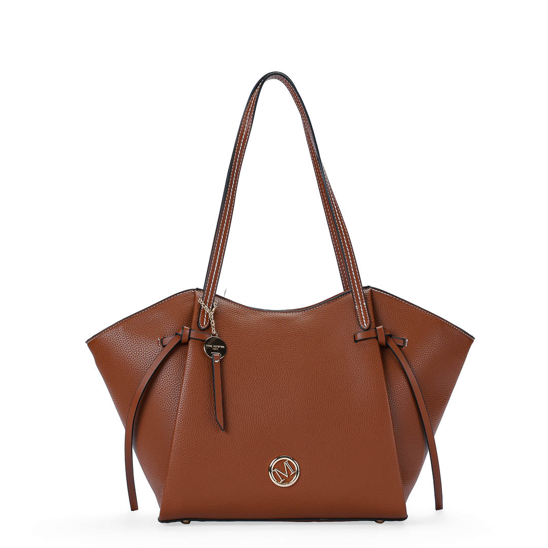 MAC ALYSTER ALTO Sac cabas Marron Cognac grand trapèze