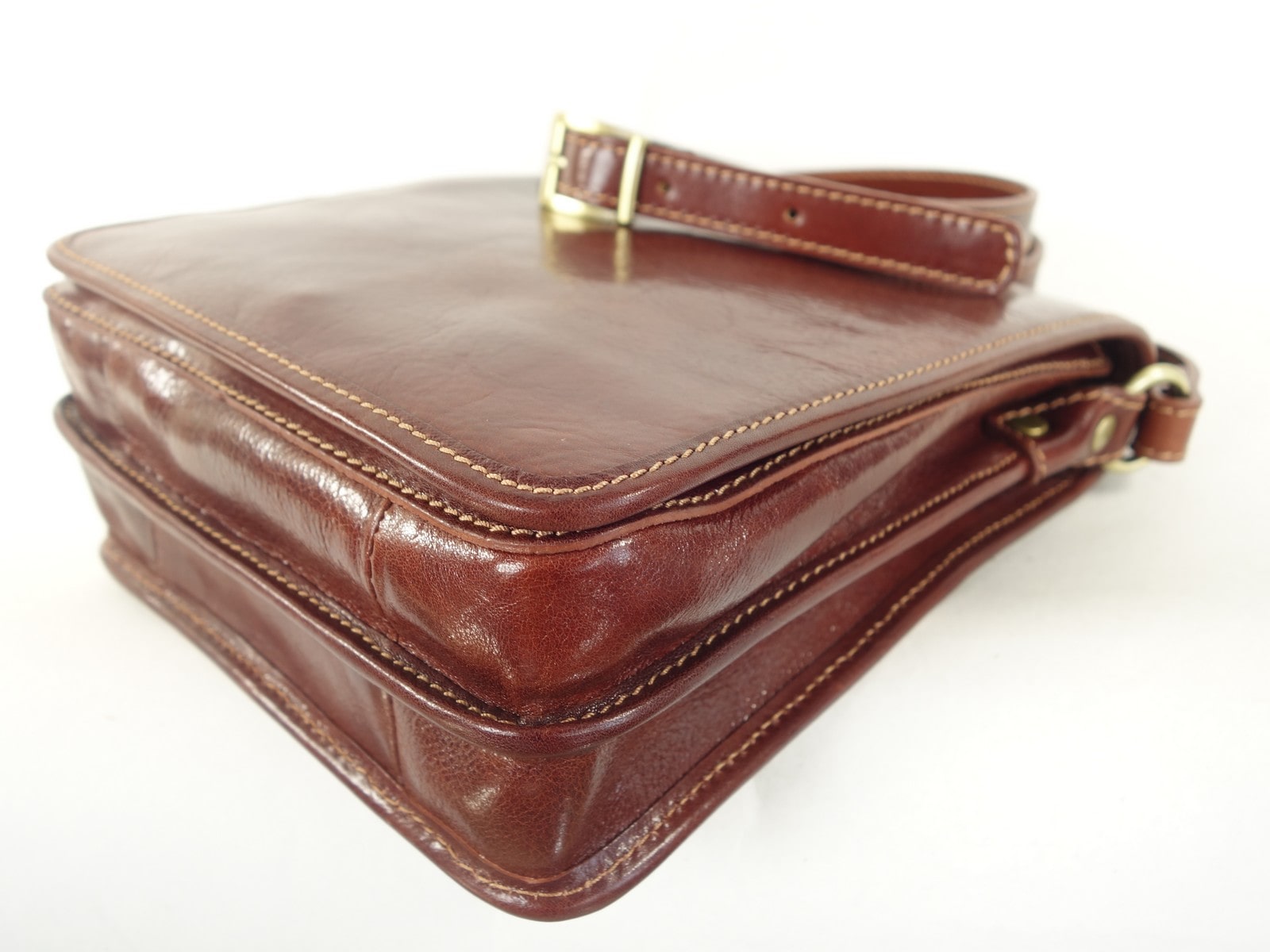 Collection Esprit Cuir Milano besace cuir marron homme