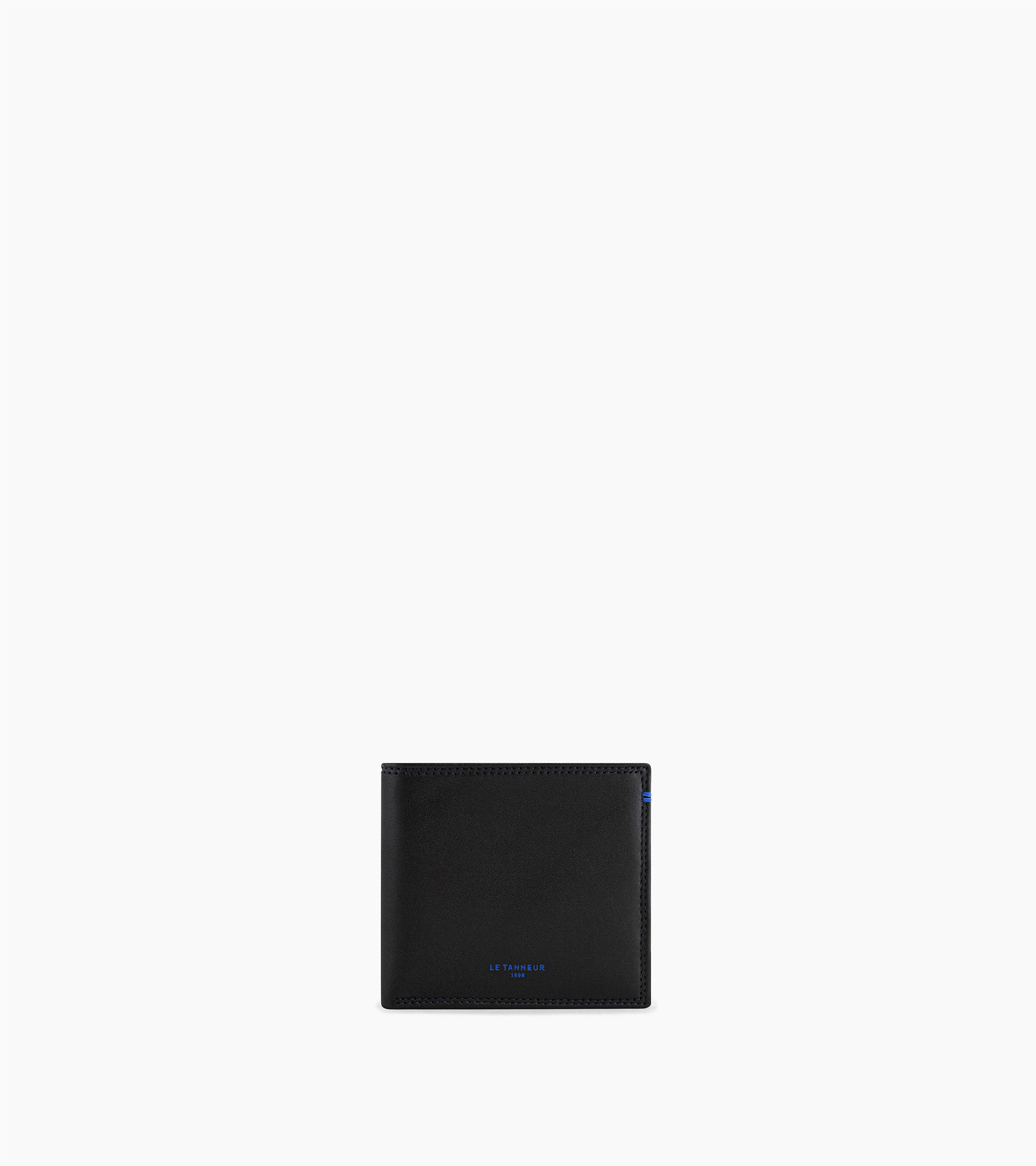 Le Tanneur Martin porte-cartes horizontal noir cuir lisse