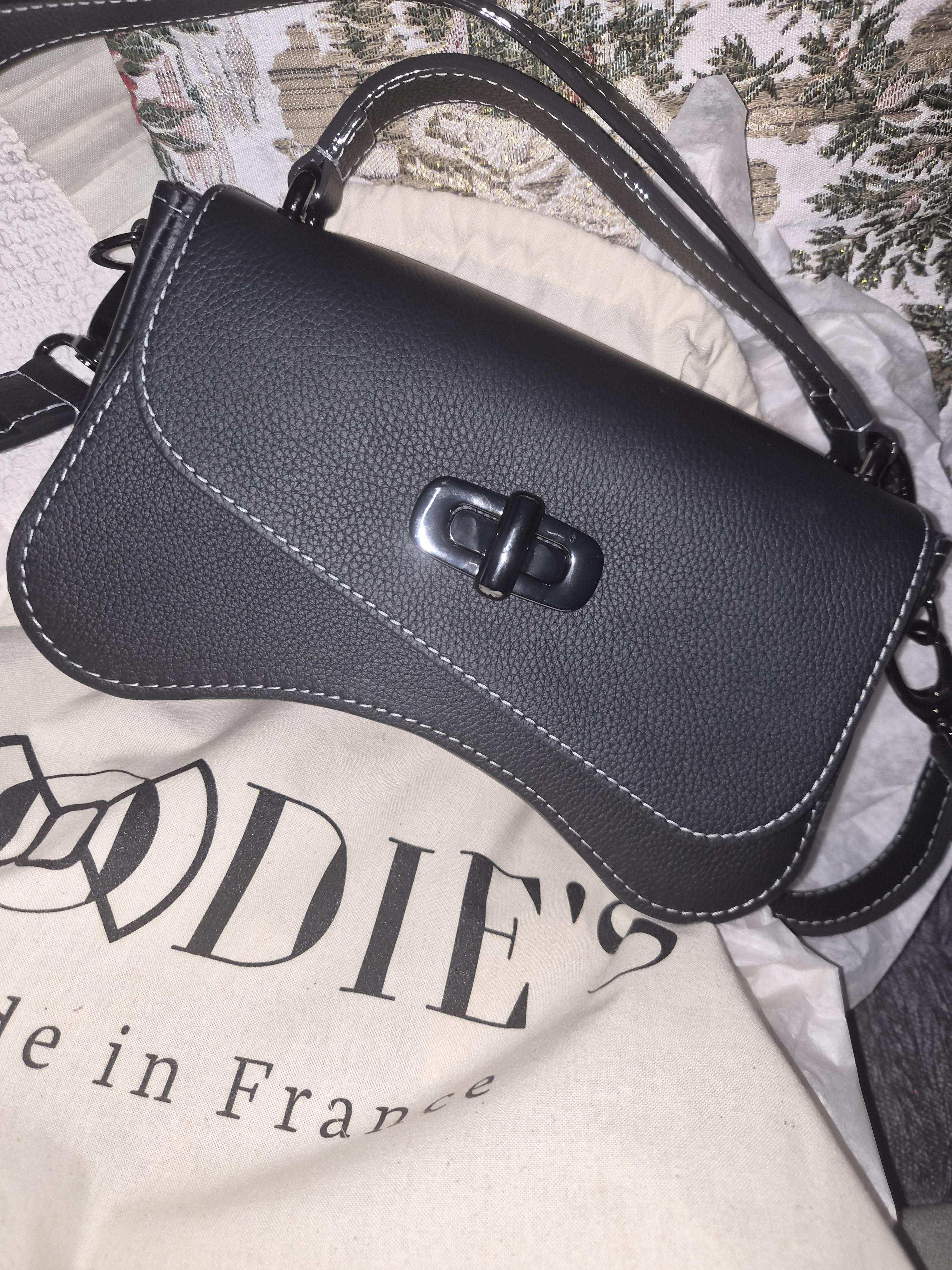 Nodie's L'Iconique sac baguette noir grainé cuir