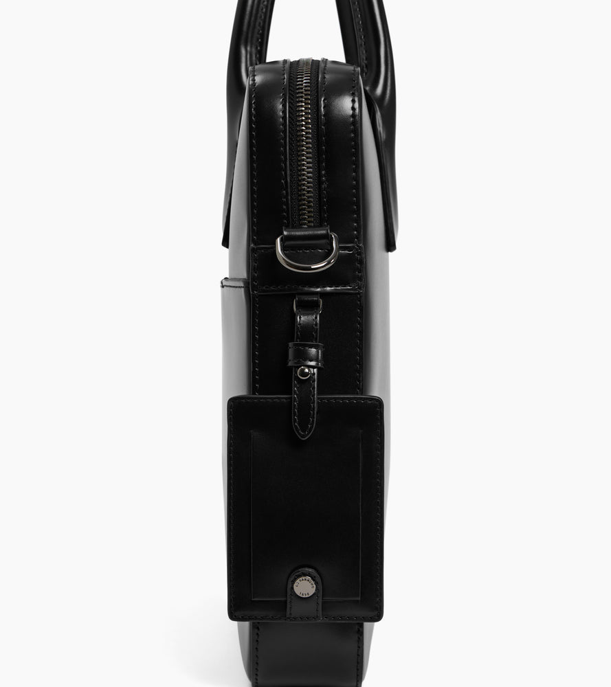 Le Tanneur Emile porte-documents cuir noir 14" slim business