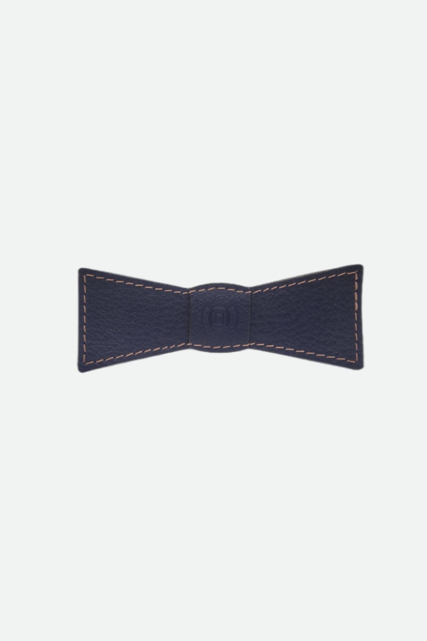 Nodie's Léo Paul nœud papillon cuir marine grainé