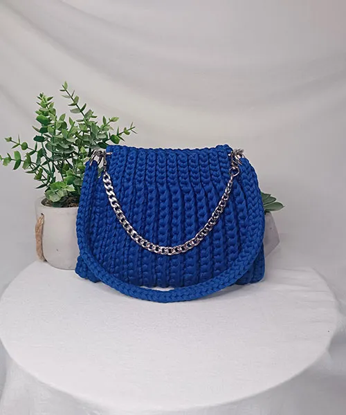 Takiri Aura TK1089 sac à main bleu coton recyclé