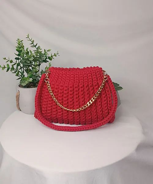 Takiri Aura TK1088 sac à main rouge chaîne crochet