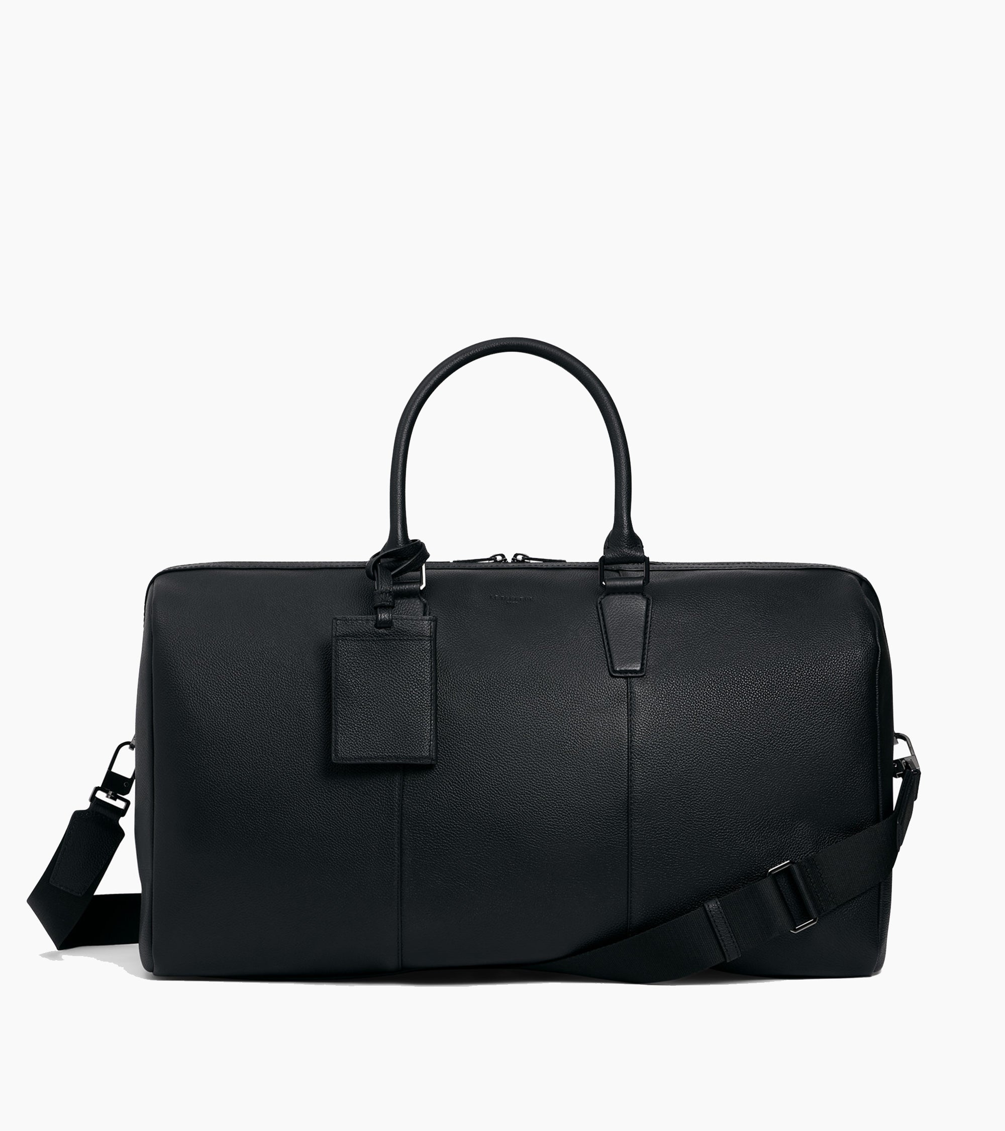 Le Tanneur Marceau sac de voyage 48h cuir grainé noir