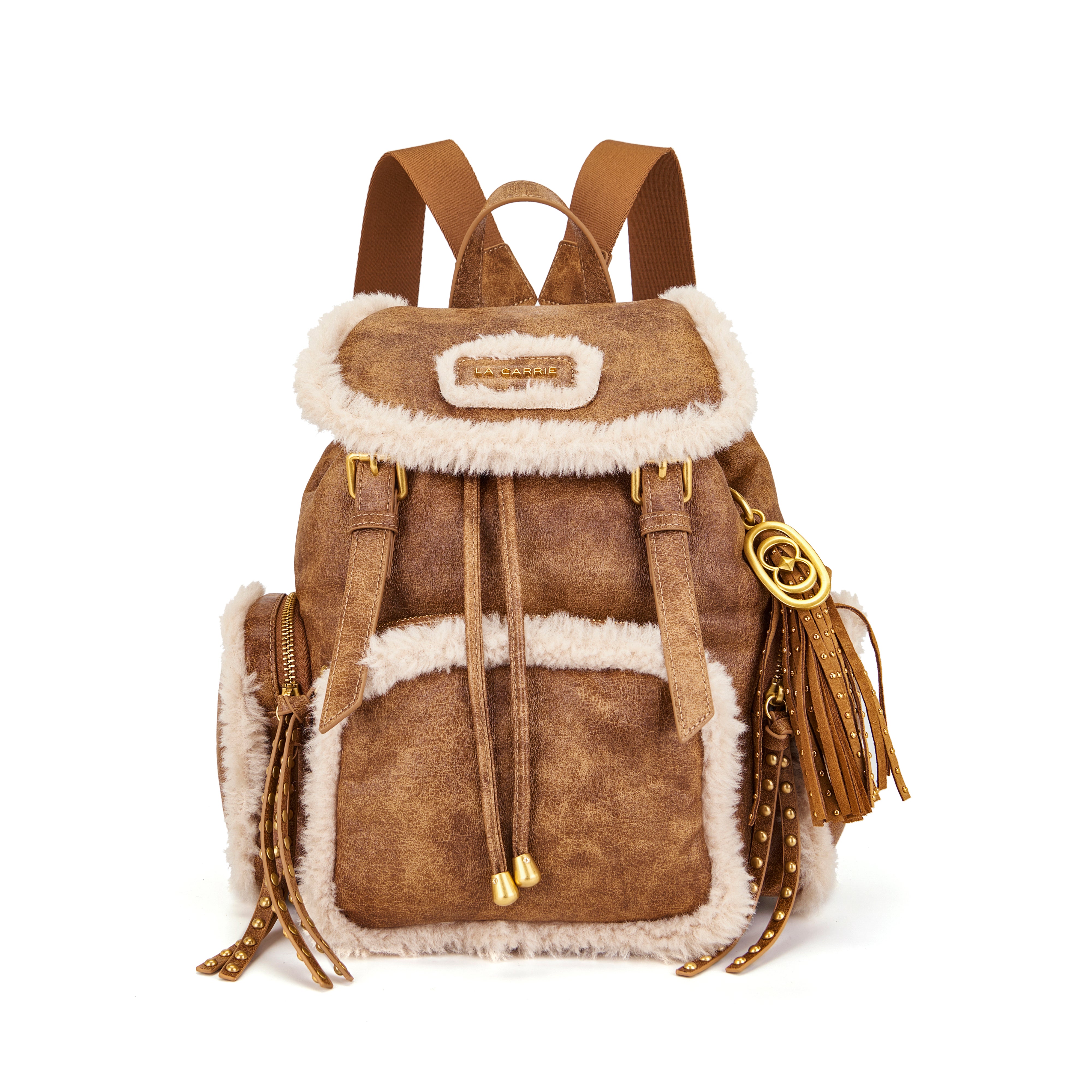 La Carrie Warmtouch sac à dos cuoio 27 cm éco-mouton