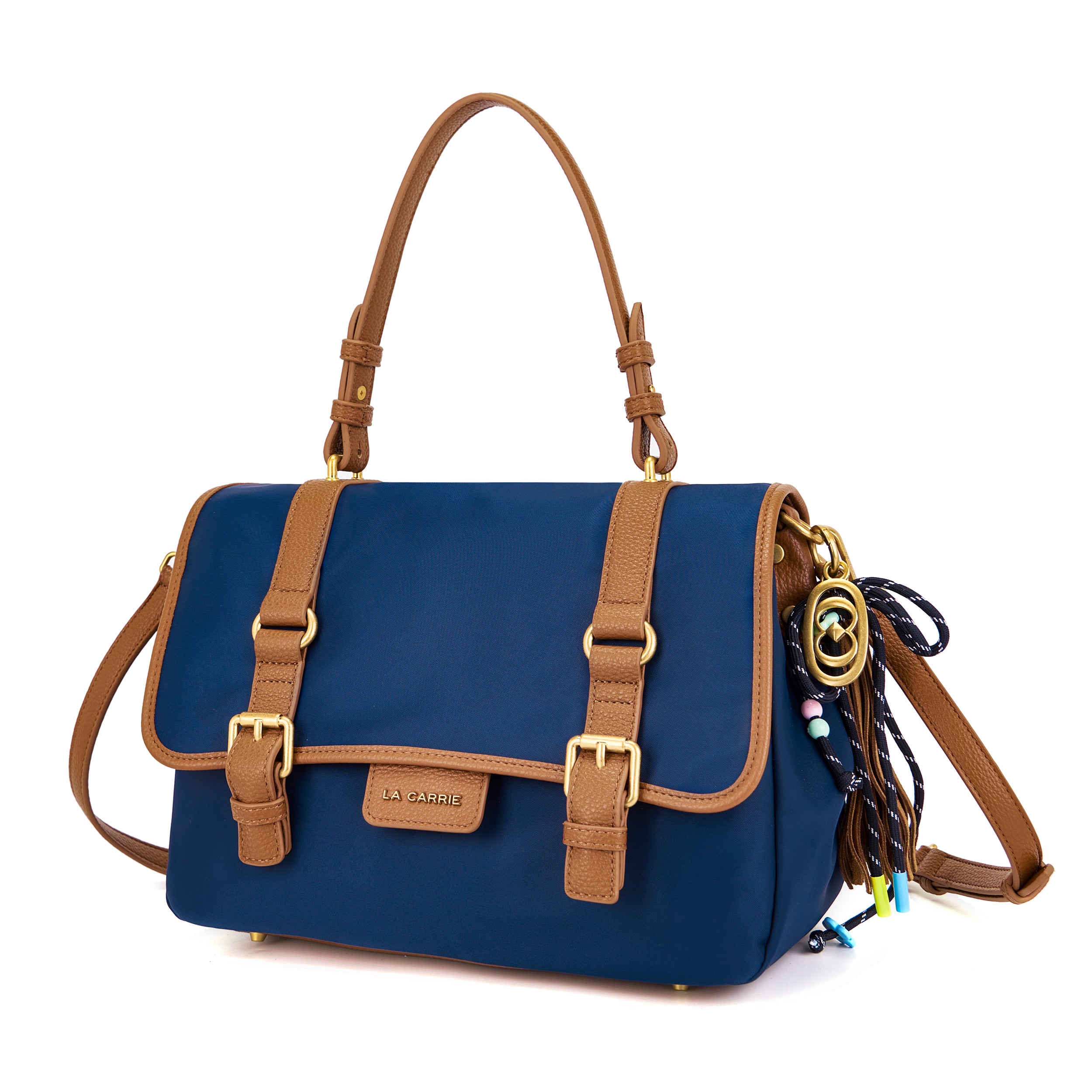 La Carrie Atena Dark Wave sac shopping bleu 37x19x23 cm