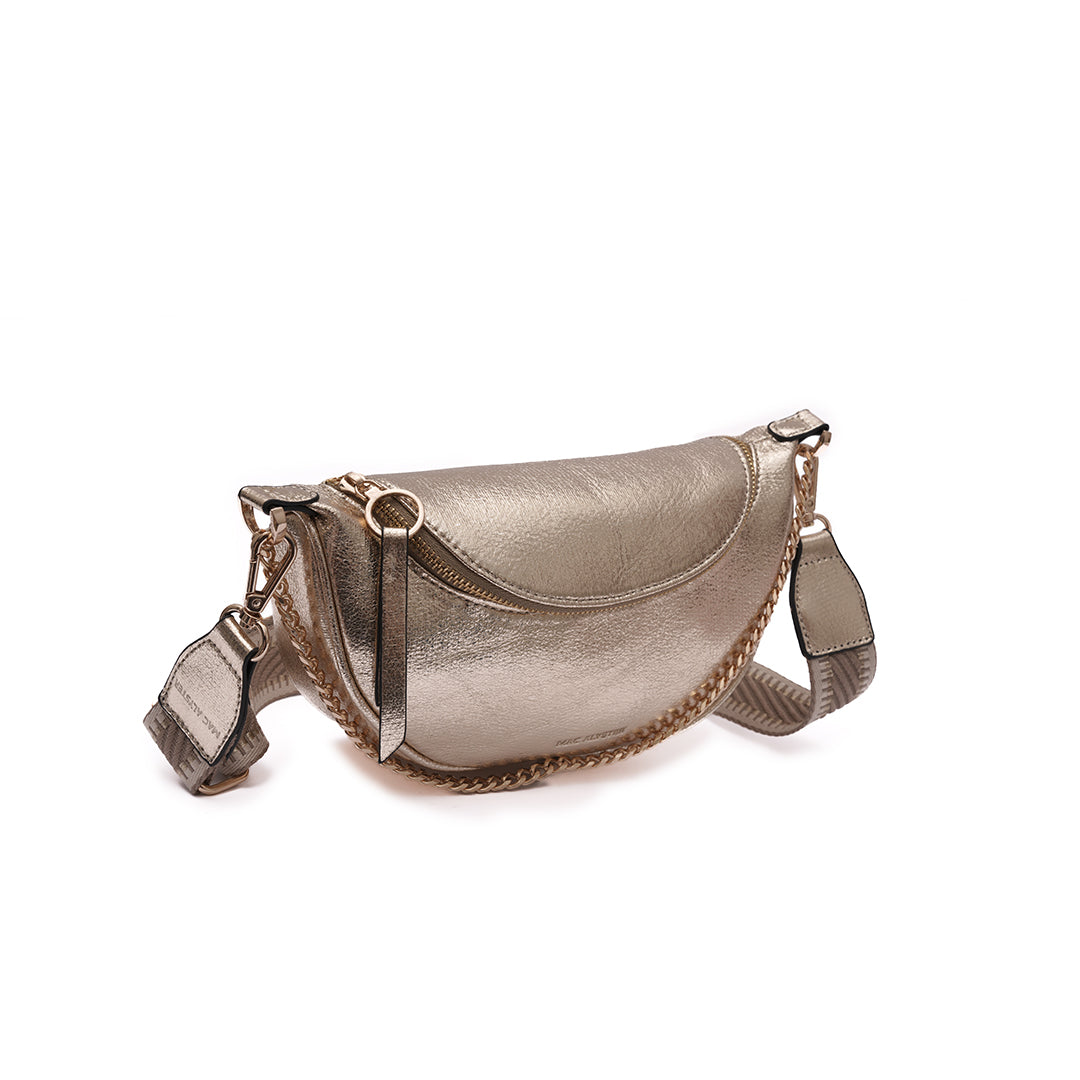 Mac Alyster Basic Grand Sac Banane Doré Synthétique