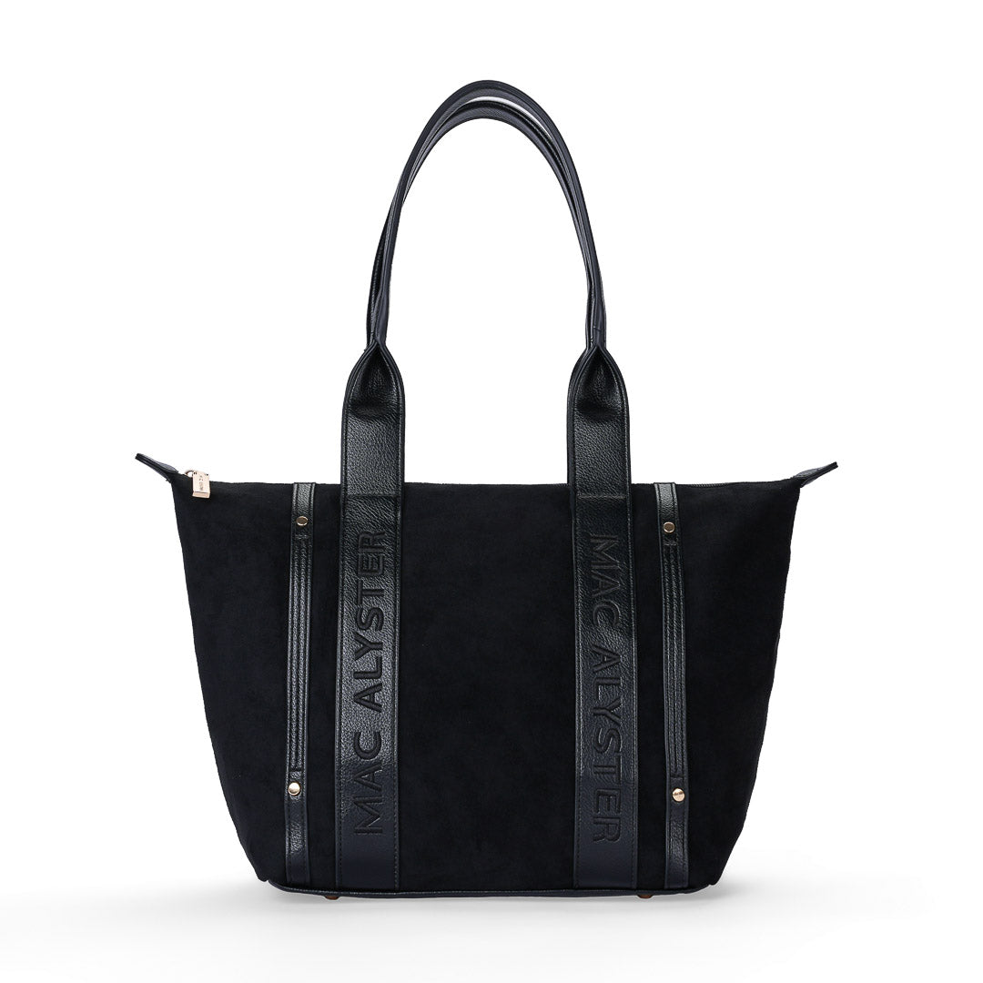MAC ALYSTER ABRIELLE DAIM Sac cabas A4 noir
