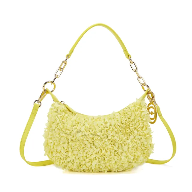 La Carrie Night Edition sac épaule chiffon yellow 29x3x15