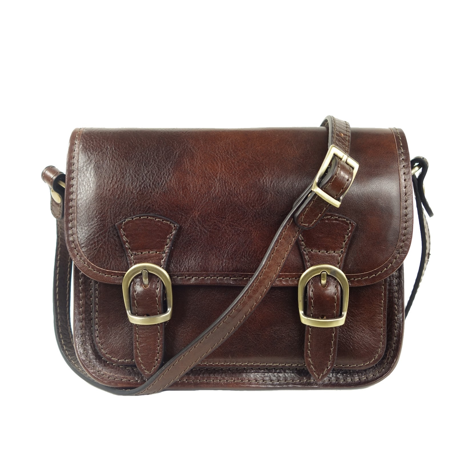 Collection Esprit Cuir ELANIA mini sac bandoulière marron