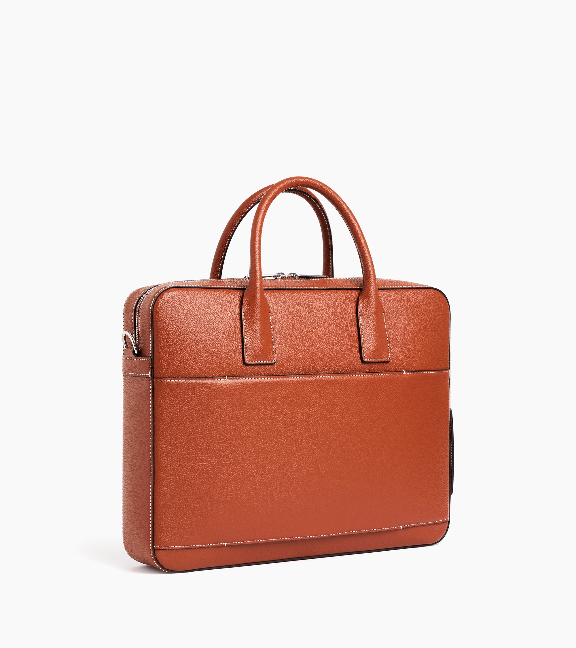 Le Tanneur Emile porte-documents cuir marron 14"