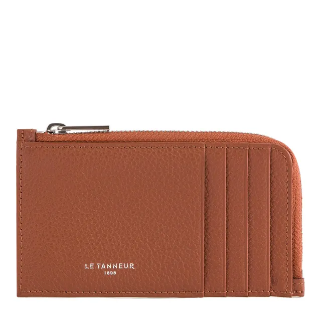 Le Tanneur Emile Porte-carte large zippé cuir grainé