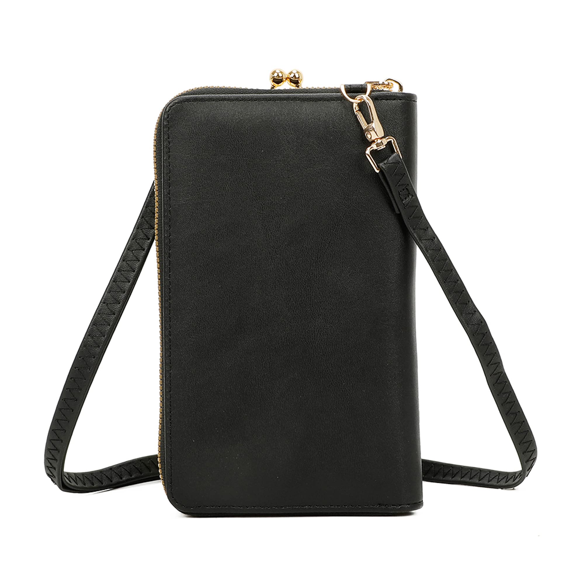 Gallantry Sacs Bandoulière Téléphone Portefeuille Sac Noir