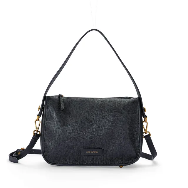 Mac Alyster Giulia sac trotteur cuir noir 26x11x18