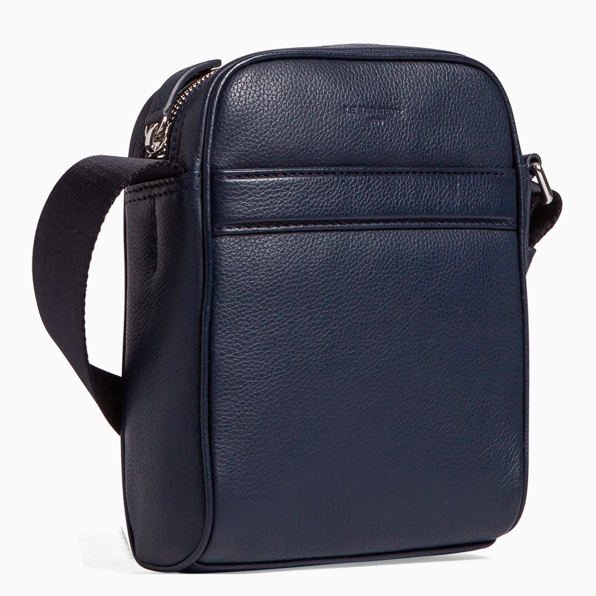 Le Tanneur Charles sac bandoulière cuir grainé noir homme