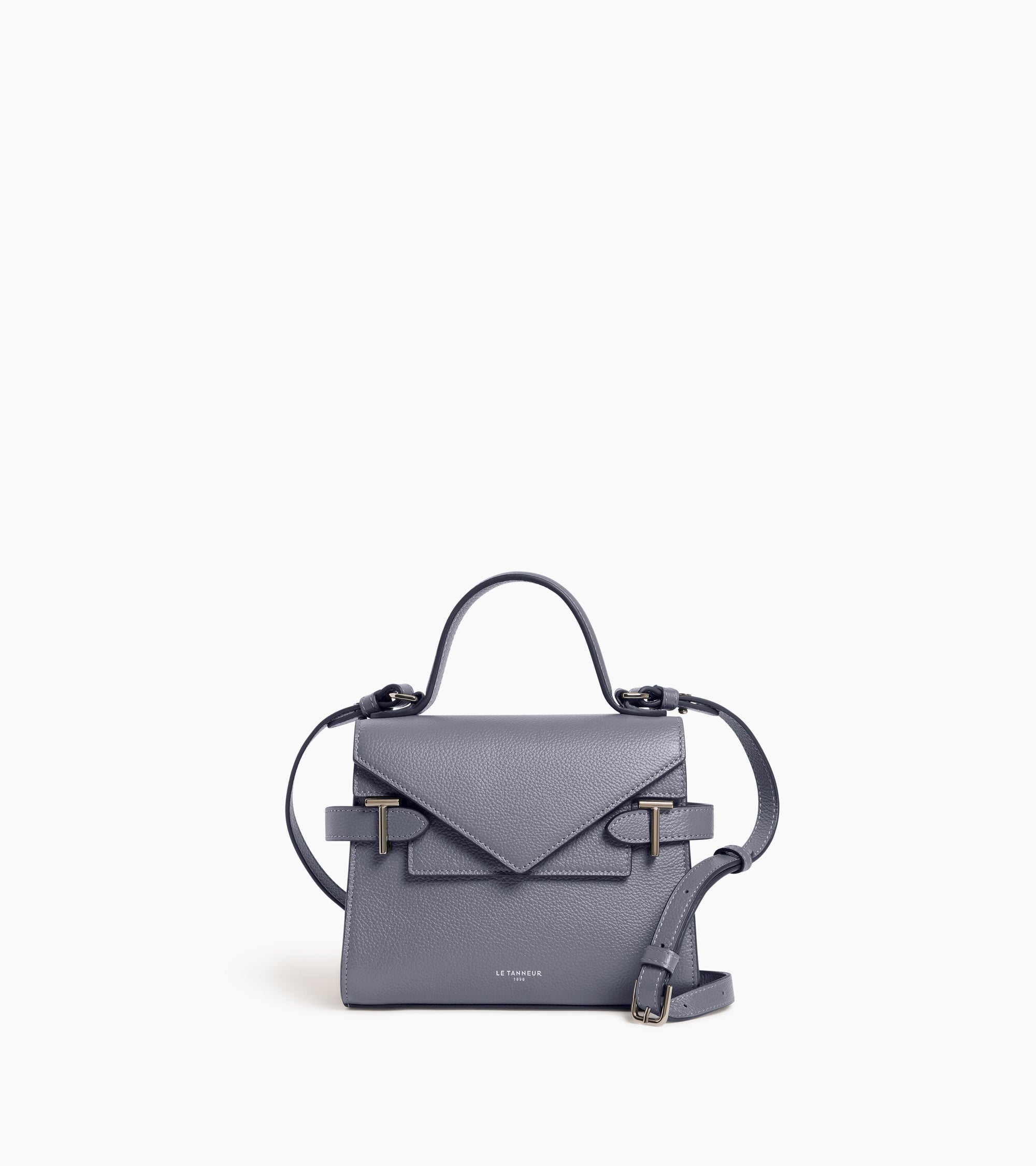 Le Tanneur Emilie petit sac à main cuir Steel Blue