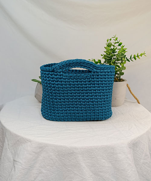 Takiri Harmony TK98 Sac à Main Bleu Canard Recyclé
