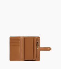 Le Tanneur Juliette portefeuille cuir grainé zip RFID