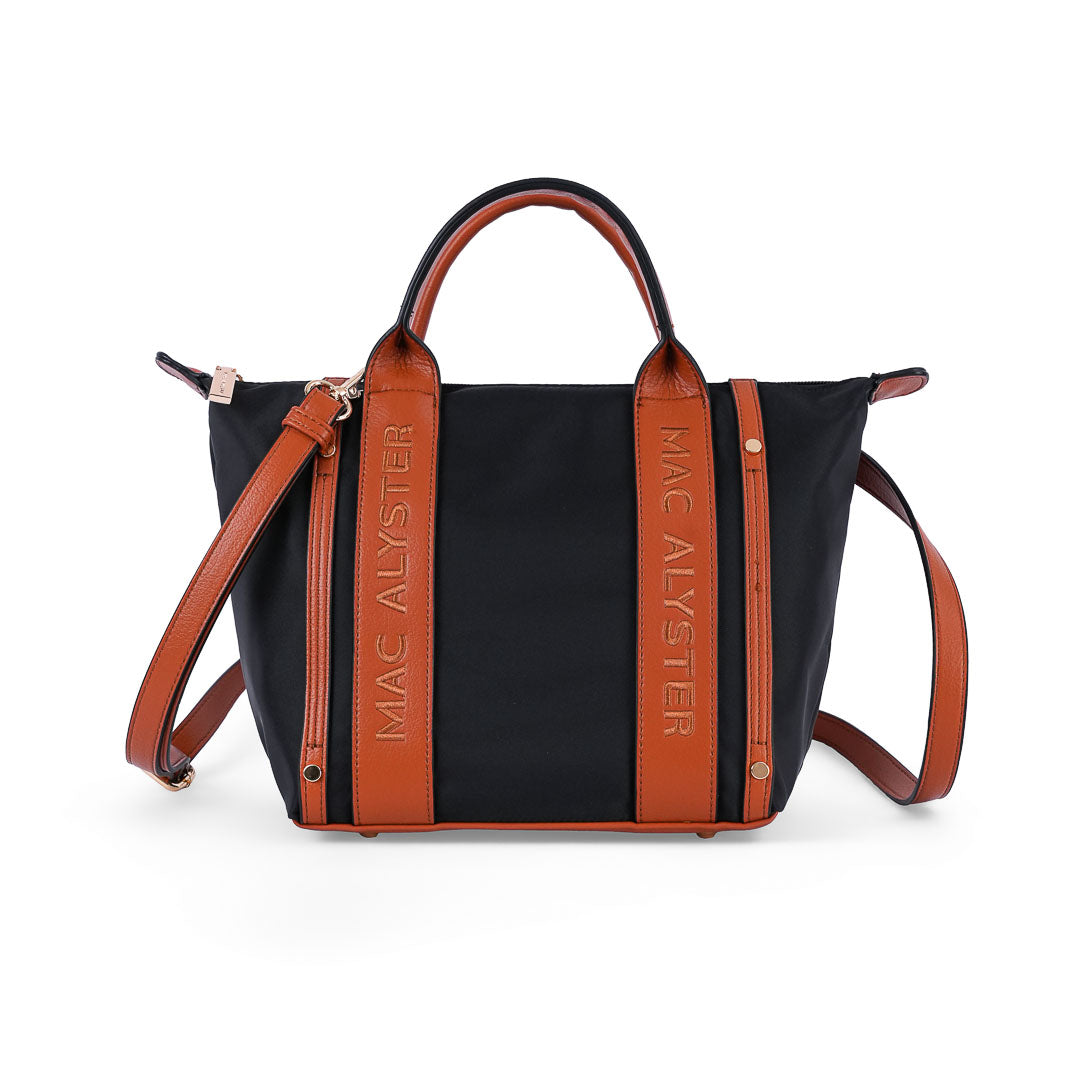 MAC ALYSTER ABRIELLE sac main Noir tissu léger