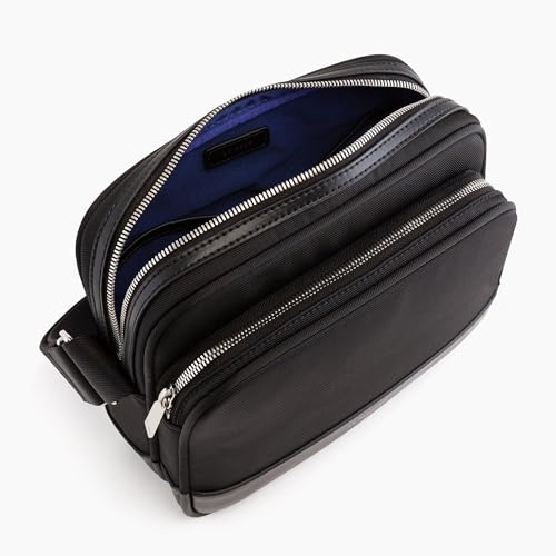 Le Tanneur Gaspard sac bandoulière toile large cuir