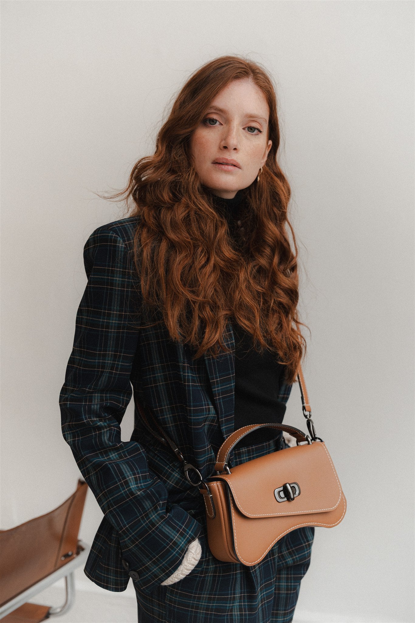 Nodie's L'iconique sac baguette camel grainé cuir