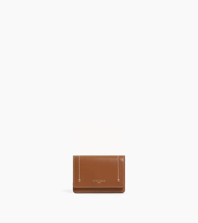 Le Tanneur Louison porte-cartes cuir marron tan