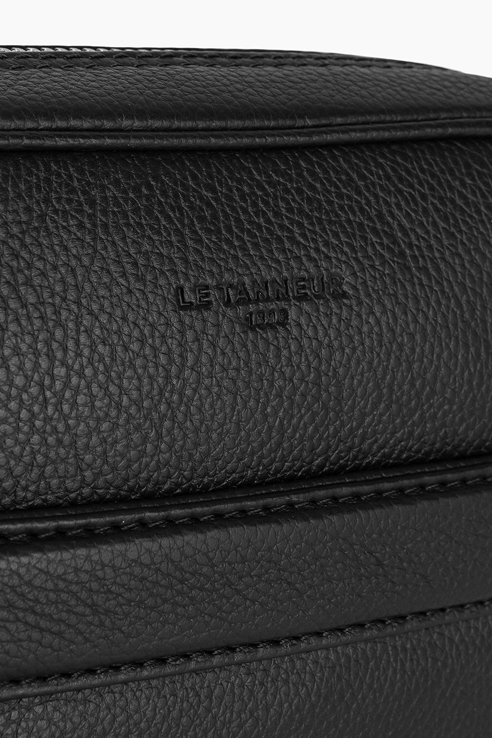 Le Tanneur Charles sacoche cuir homme noire bandoulière