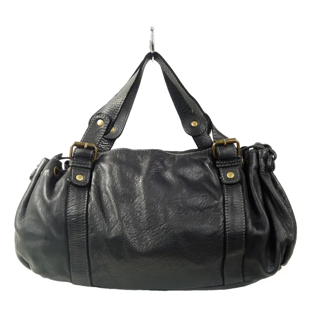 Collection Esprit Cuir Violetta sac 24h cuir noir vintage