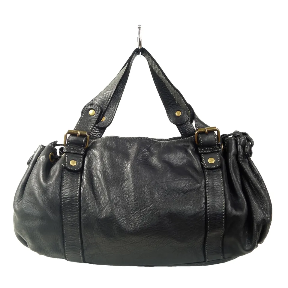 Collection Esprit Cuir Violetta sac 24h cuir noir vintage