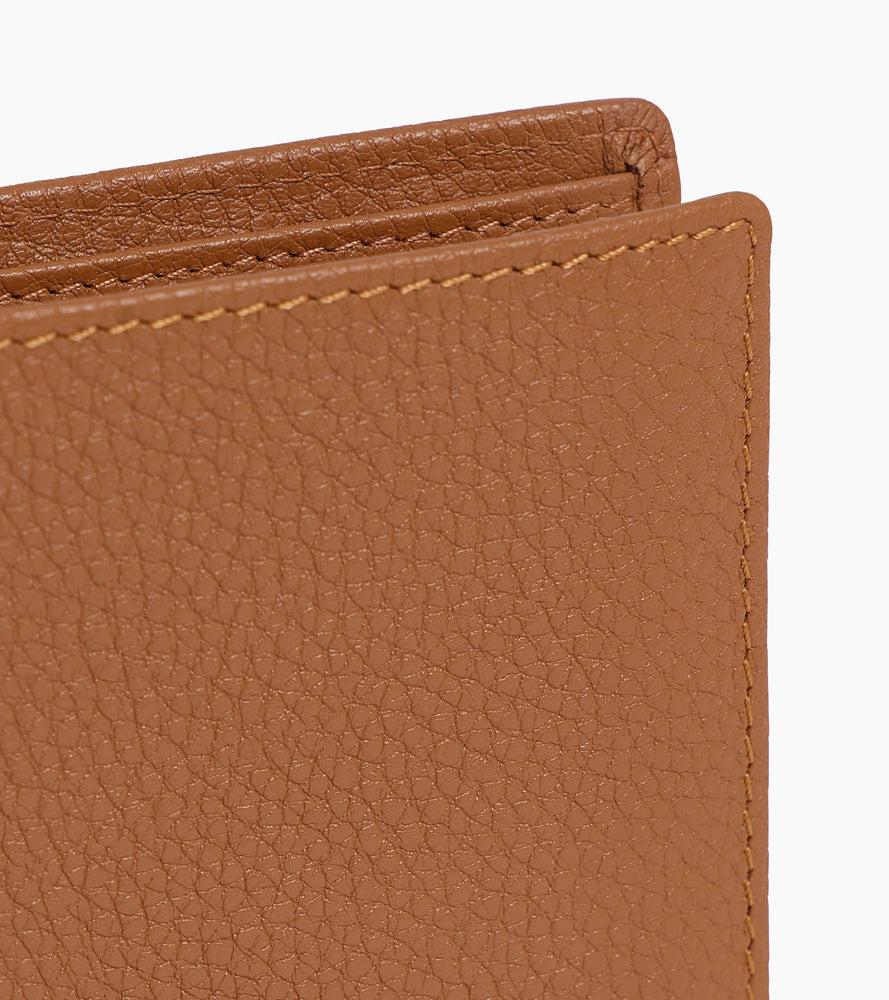 Le Tanneur Charles portefeuille rabat cuir marron