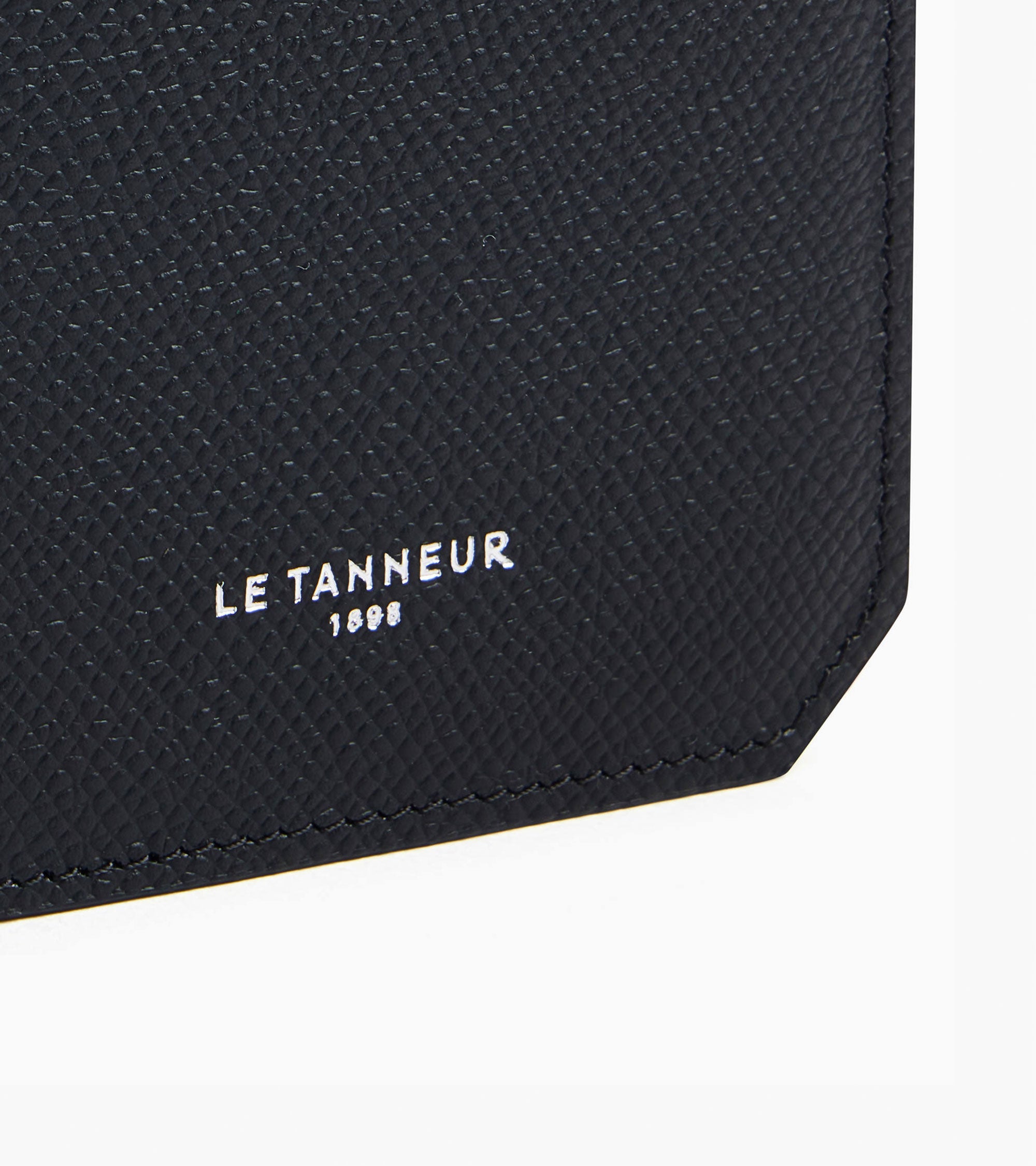 Le Tanneur Gaston portefeuille vertical 2 volets cuir noir RFID