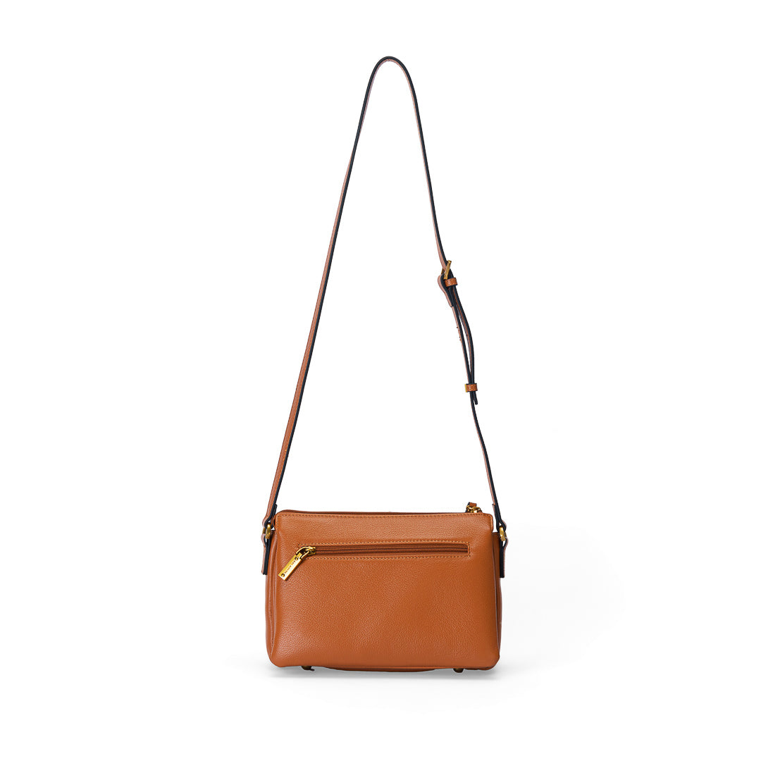 Mac Alyster Ines sac bandoulière cuir Léopard 24 cm
