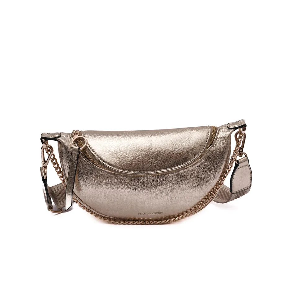Mac Alyster Basic Grand Sac Banane Doré Synthétique