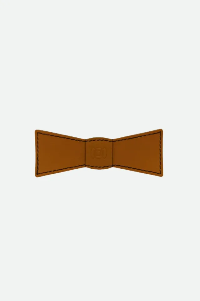 Nodie's Léo Paul camel lisse nœud papillon cuir