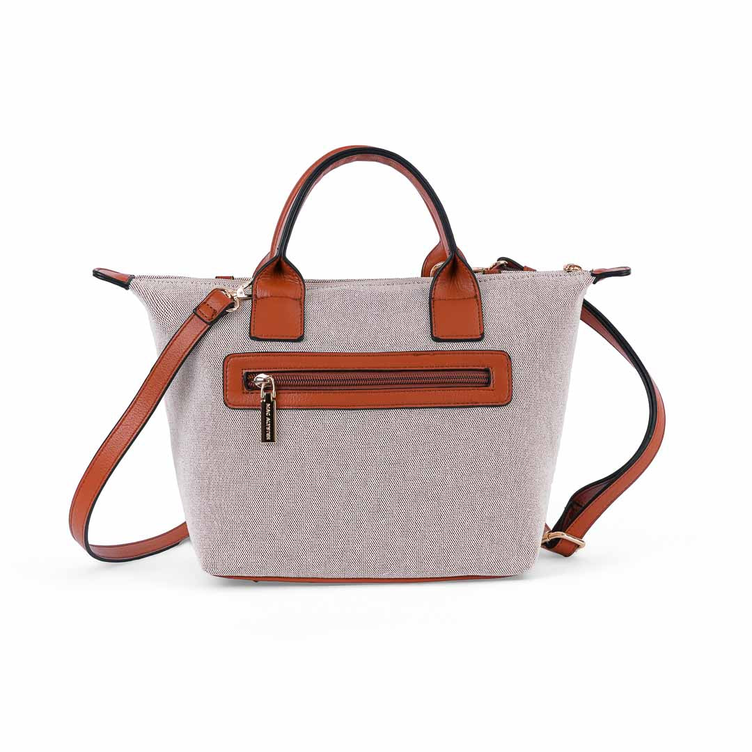 Mac Alyster Abrielle Lin sac à main noir lin