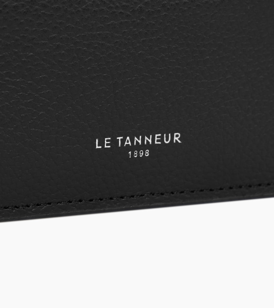 Le Tanneur Emile porte-cartes cuir grainé noir