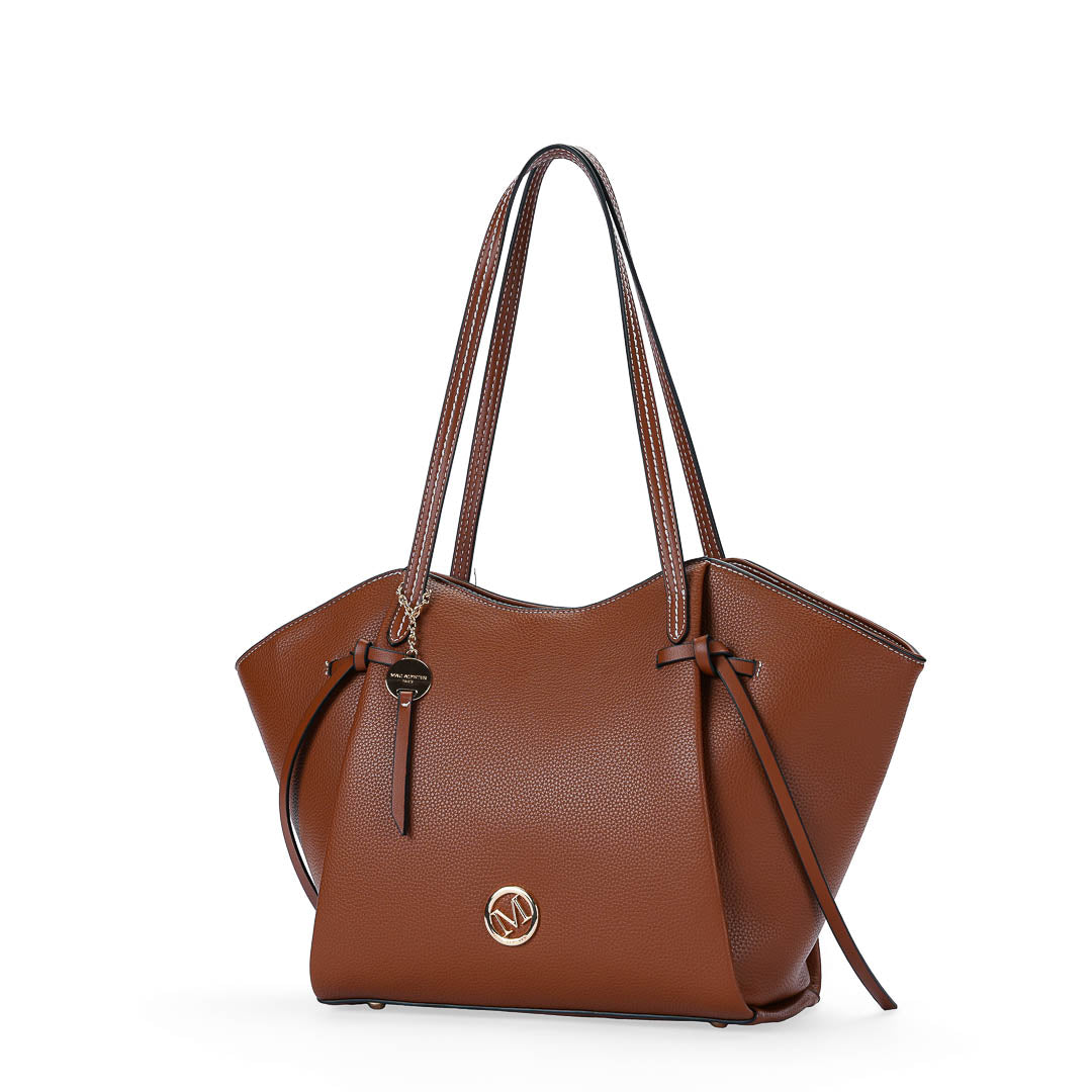 MAC ALYSTER ALTO Sac cabas Marron Cognac grand trapèze