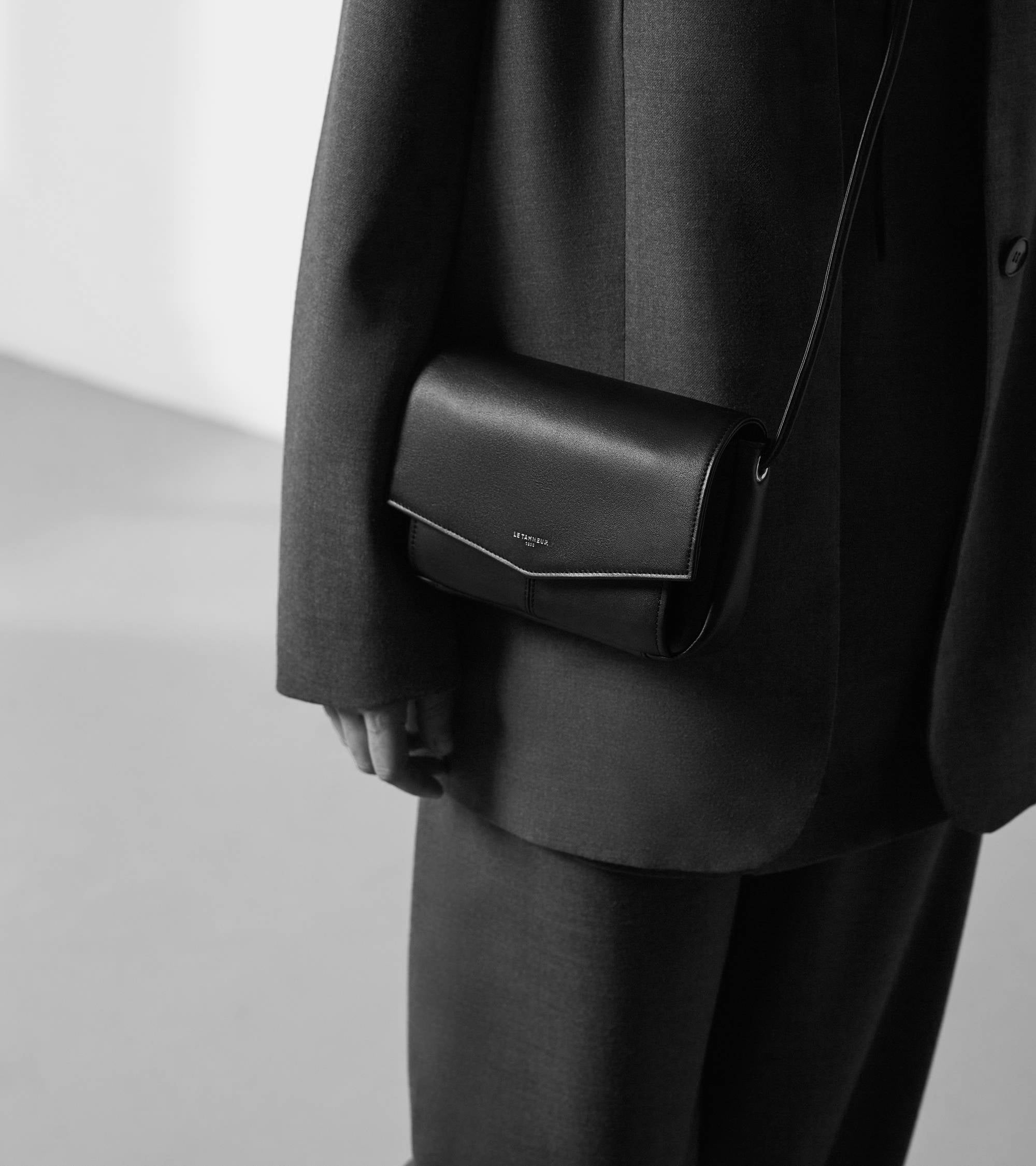 Le Tanneur Charlotte pochette cuir marron tan bandoulière
