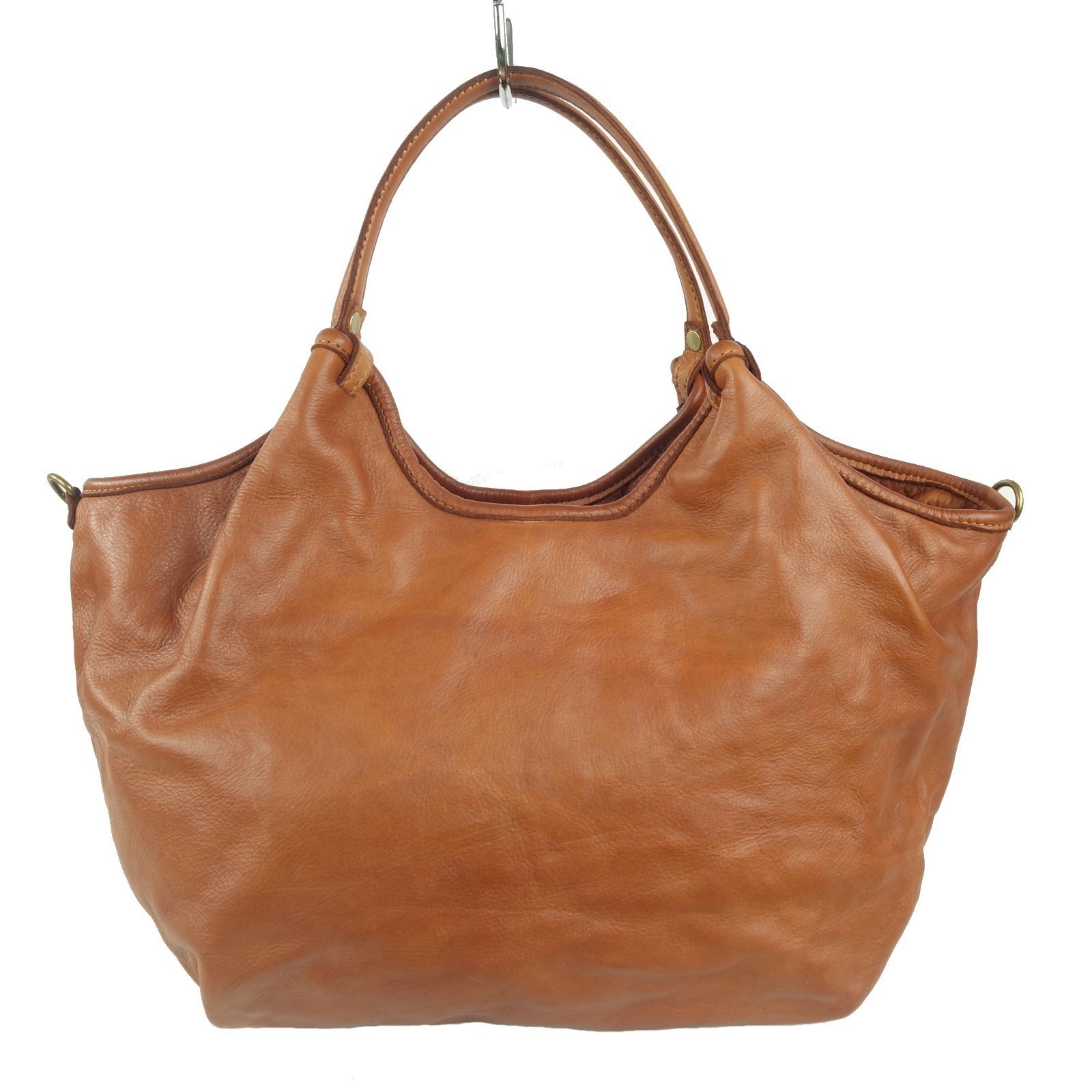 Collection Esprit Cuir TILDE sac porté épaule cognac cuir