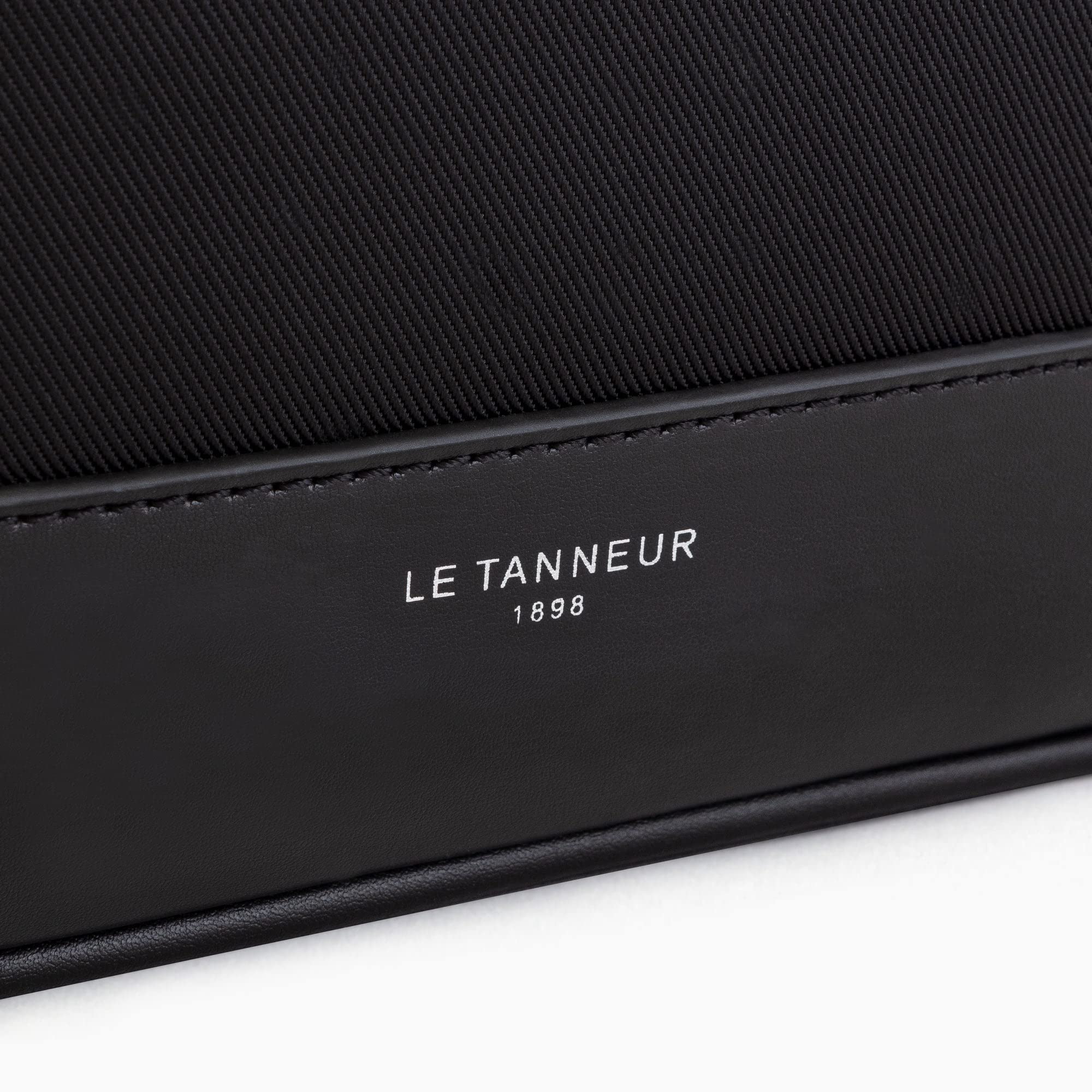 Le Tanneur Gaspard sac bandoulière toile large cuir