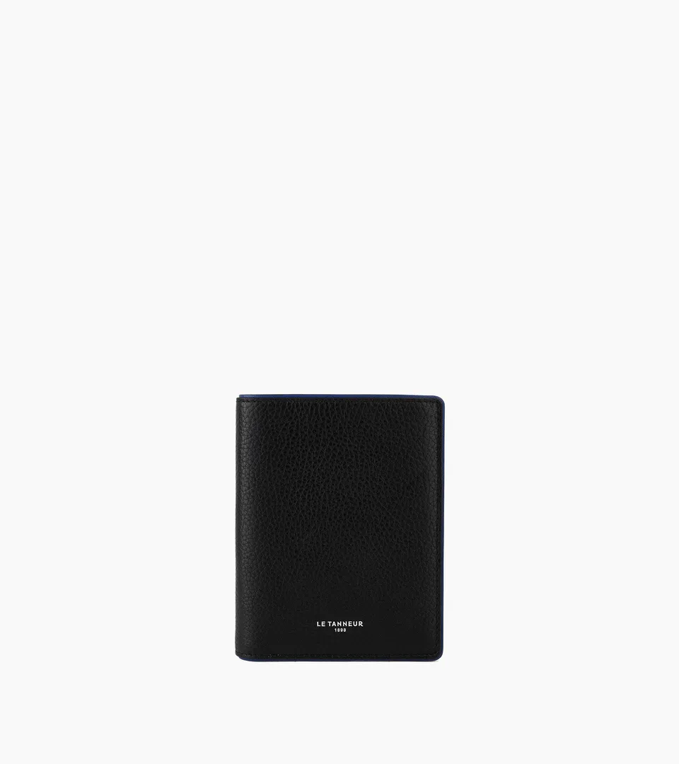 Le Tanneur Augustin portefeuille vertical cuir noir RFID